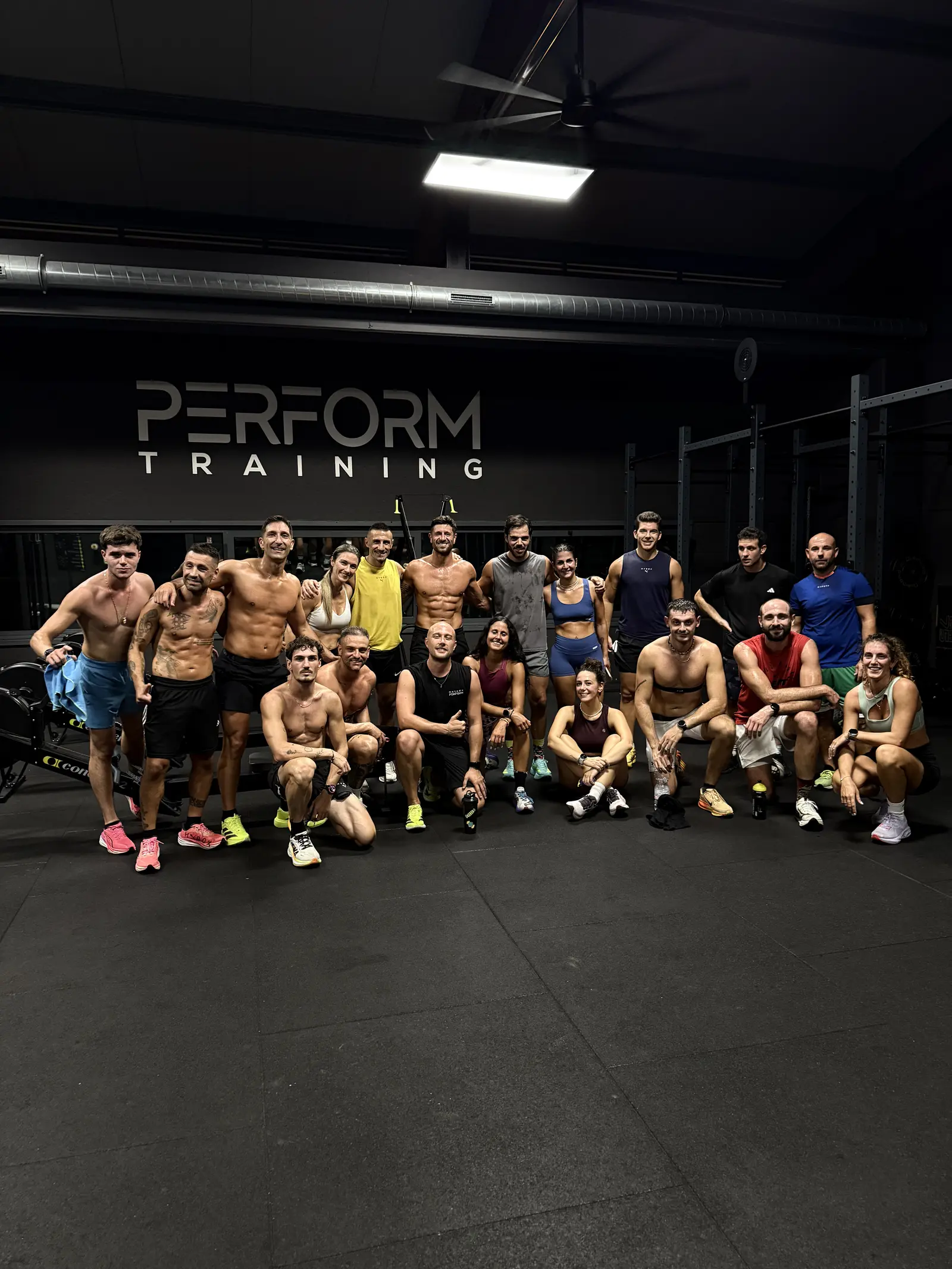La foto di gruppo dopo l’allenamento tutti insieme