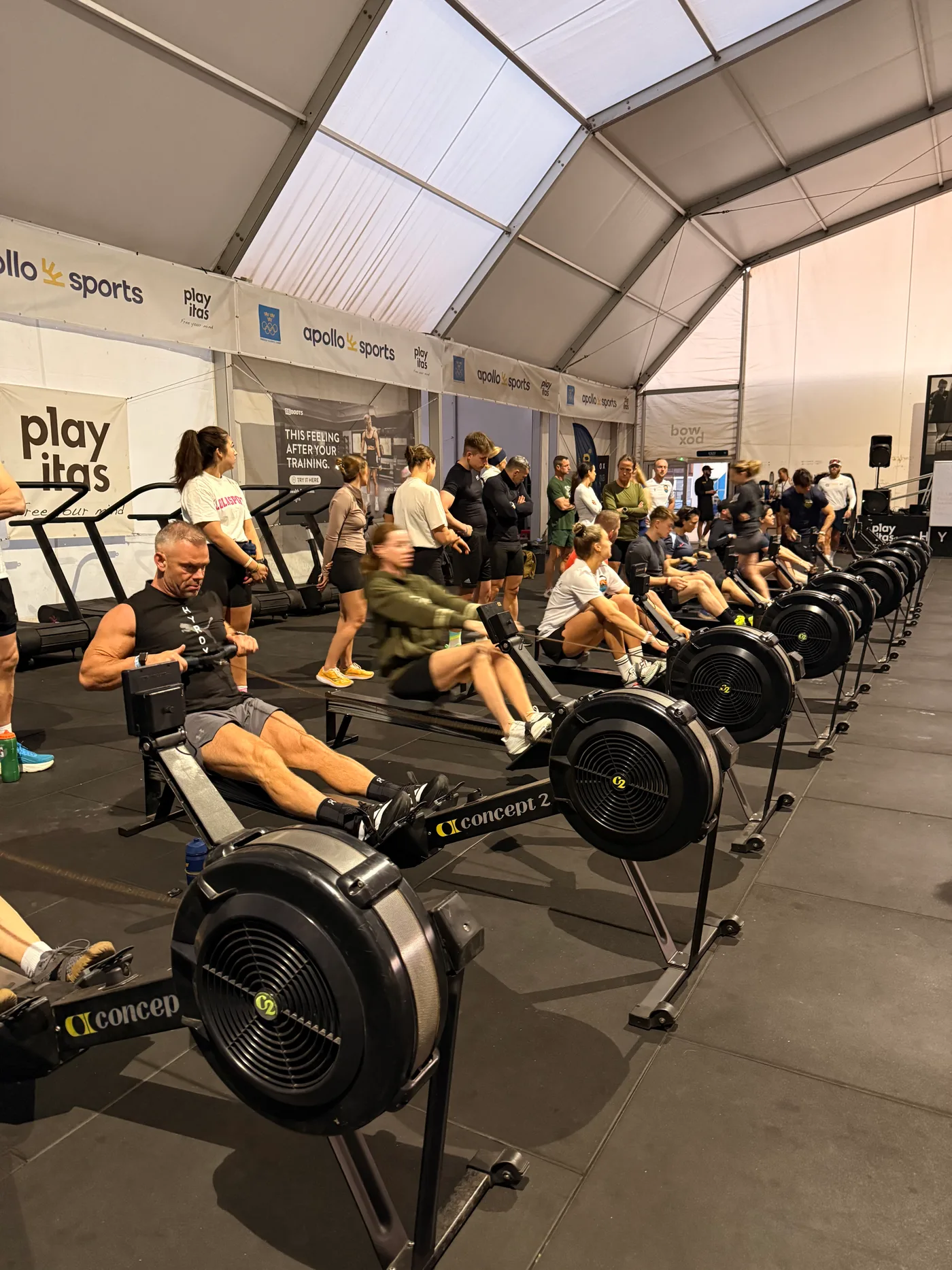 Row al camp con il gruppo GET TO WORK